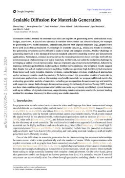 Scalable Diffusion for Materials Generation