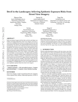 Devil in the Landscapes: Inferring Epidemic Exposure Risks from Street
  View Imagery