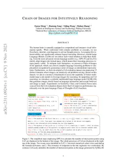 Chain of Images for Intuitively Reasoning