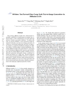 UFOGen: You Forward Once Large Scale Text-to-Image Generation via
  Diffusion GANs