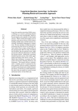 Long-form Question Answering: An Iterative Planning-Retrieval-Generation
  Approach