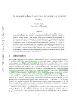 On simulation-based inference for implicitly defined models