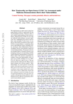 How Trustworthy are Open-Source LLMs? An Assessment under Malicious
  Demonstrations Shows their Vulnerabilities