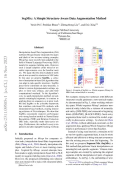 SegMix: A Simple Structure-Aware Data Augmentation Method