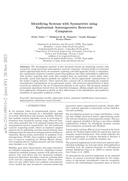 Identifying Systems with Symmetries using Equivariant Autoregressive Reservoir Computers