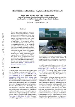 HelpSteer: Multi-attribute Helpfulness Dataset for SteerLM