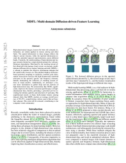 MDFL: Multi-domain Diffusion-driven Feature Learning