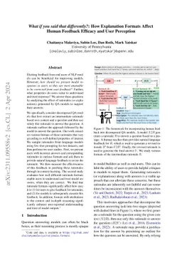 What if you said that differently?: How Explanation Formats Affect Human
  Feedback Efficacy and User Perception