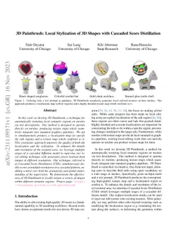 3D Paintbrush: Local Stylization of 3D Shapes with Cascaded Score
  Distillation