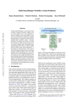 Multi-Step Dialogue Workflow Action Prediction