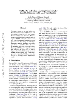 ICXML: An In-Context Learning Framework for Zero-Shot Extreme
  Multi-Label Classification