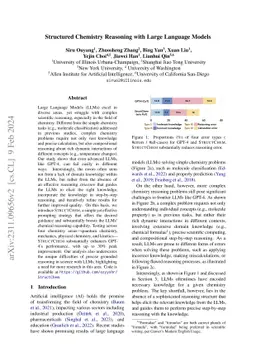 Structured Chemistry Reasoning with Large Language Models