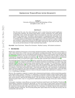 Improved TokenPose with Sparsity