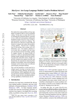 MacGyver: Are Large Language Models Creative Problem Solvers?