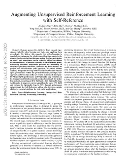 Augmenting Unsupervised Reinforcement Learning with Self-Reference
