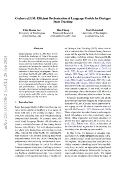 OrchestraLLM: Efficient Orchestration of Language Models for Dialogue
  State Tracking