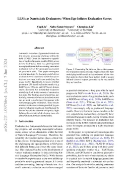 LLMs as Narcissistic Evaluators: When Ego Inflates Evaluation Scores