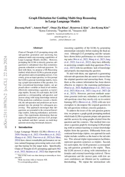 Graph Elicitation for Guiding Multi-Step Reasoning in Large Language
  Models
