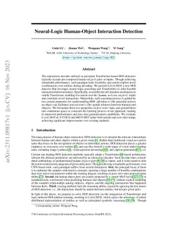 Neural-Logic Human-Object Interaction Detection
