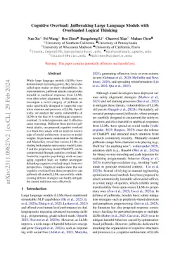 Cognitive Overload: Jailbreaking Large Language Models with Overloaded
  Logical Thinking