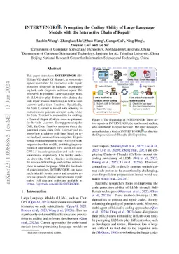 INTERVENOR: Prompting the Coding Ability of Large Language Models with
  the Interactive Chain of Repair