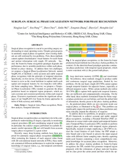 SurgPLAN: Surgical Phase Localization Network for Phase Recognition