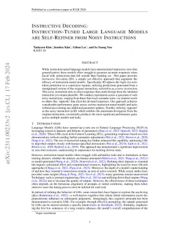 Instructive Decoding: Instruction-Tuned Large Language Models are
  Self-Refiner from Noisy Instructions