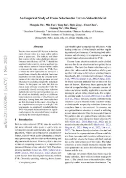 An Empirical Study of Frame Selection for Text-to-Video Retrieval