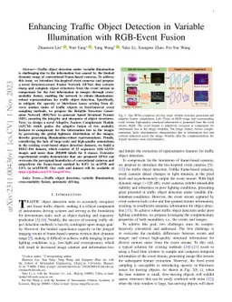 Enhancing Traffic Object Detection in Variable Illumination with
  RGB-Event Fusion