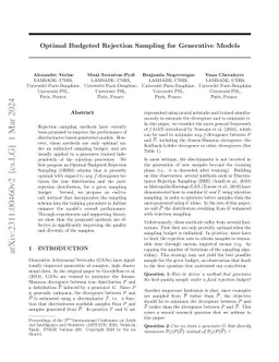 Optimal Budgeted Rejection Sampling for Generative Models