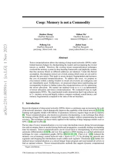 Coop: Memory is not a Commodity