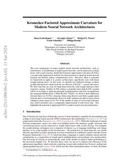 Kronecker-Factored Approximate Curvature for Modern Neural Network
  Architectures