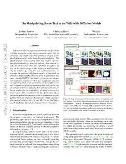 On Manipulating Scene Text in the Wild with Diffusion Models