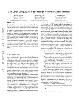 Can Large Language Models Design Accurate Label Functions?