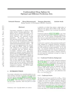 Conformalized Deep Splines for Optimal and Efficient Prediction Sets