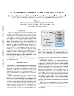 On The Open Prompt Challenge In Conditional Audio Generation