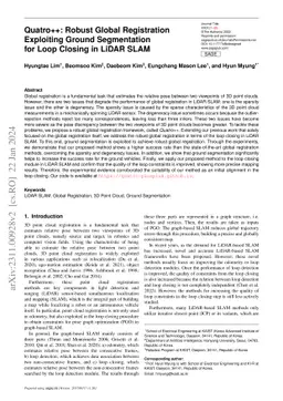 Quatro++: Robust Global Registration Exploiting Ground Segmentation for
  Loop Closing in LiDAR SLAM