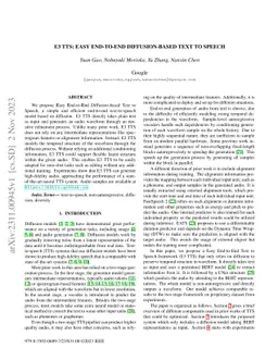 E3 TTS: Easy End-to-End Diffusion-based Text to Speech