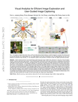 Visual Analytics for Efficient Image Exploration and User-Guided Image
  Captioning