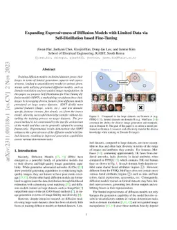Expanding Expressiveness of Diffusion Models with Limited Data via
  Self-Distillation based Fine-Tuning