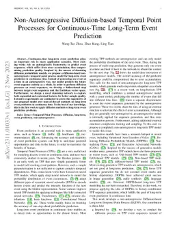 Non-Autoregressive Diffusion-based Temporal Point Processes for
  Continuous-Time Long-Term Event Prediction