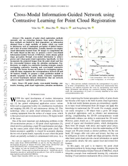 Cross-Modal Information-Guided Network using Contrastive Learning for
  Point Cloud Registration