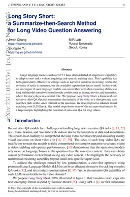 Long Story Short: a Summarize-then-Search Method for Long Video Question
  Answering