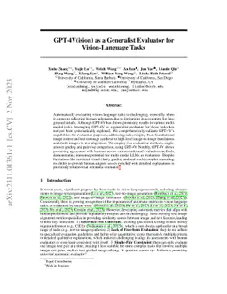 GPT-4V(ision) as a Generalist Evaluator for Vision-Language Tasks