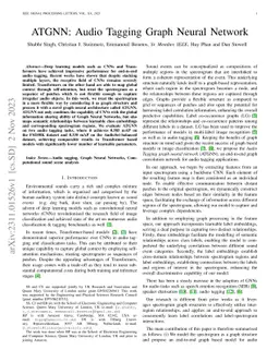 ATGNN: Audio Tagging Graph Neural Network