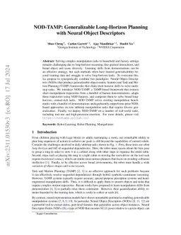 NOD-TAMP: Generalizable Long-Horizon Planning with Neural Object
  Descriptors