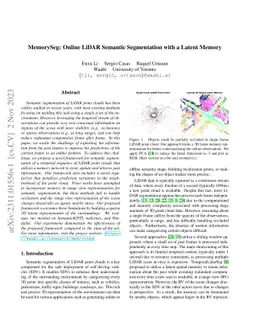 MemorySeg: Online LiDAR Semantic Segmentation with a Latent Memory