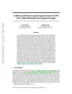Calibrate and Boost Logical Expressiveness of GNN Over Multi-Relational
  and Temporal Graphs