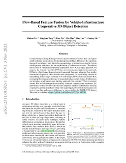 Flow-Based Feature Fusion for Vehicle-Infrastructure Cooperative 3D
  Object Detection