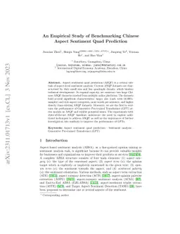 An Empirical Study of Benchmarking Chinese Aspect Sentiment Quad
  Prediction